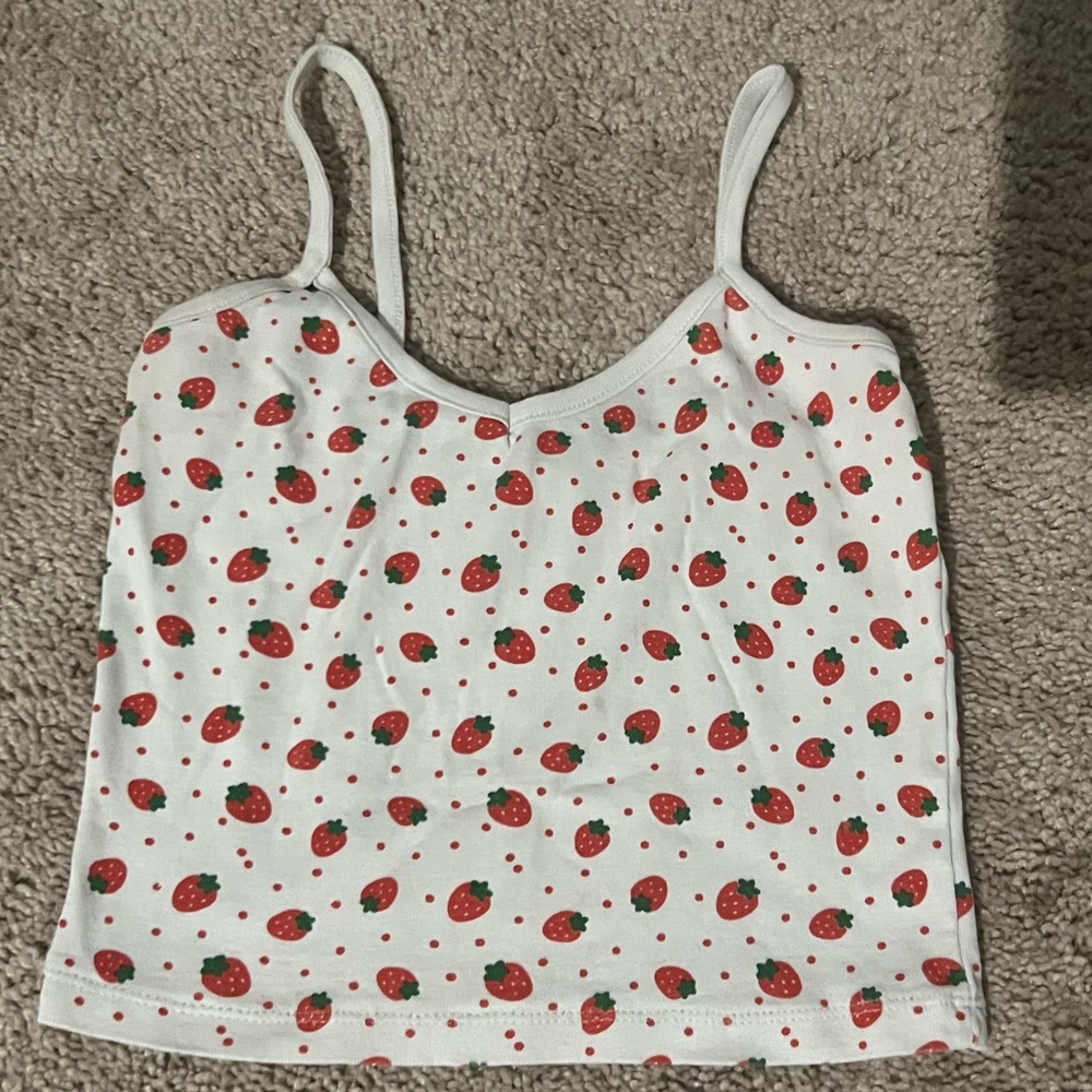 Small Urban Nation Strawberry Crop Top